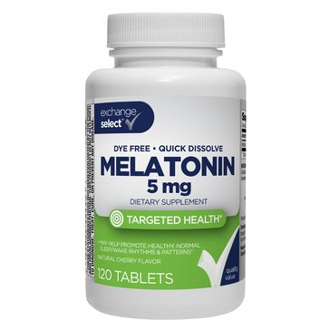 Exchange Select Melatonin 5mg Quick Dissolve Tablets, 120-Count