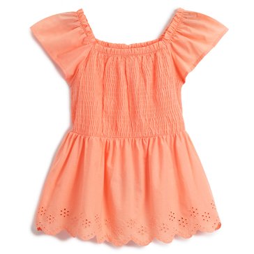 Wallflower Little Girls' Smocked Baby Doll Top