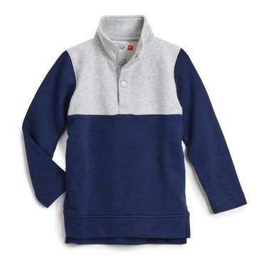 Liberty & Valor Big Boys Colorblock Quarter Snap Pullover Sweatshirt