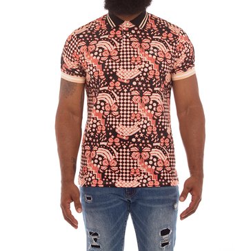 Akoo Men's Short Sleeve Crown Jewel Knit Polo