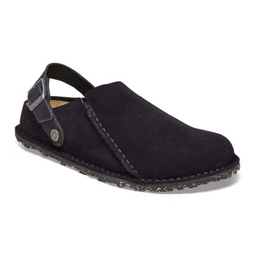 Birkenstock Lutry Gray Taupe Suede Clog