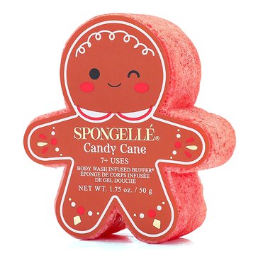 Spongelle Holiday Candy Cane Scent Body Wash Infused Buffer