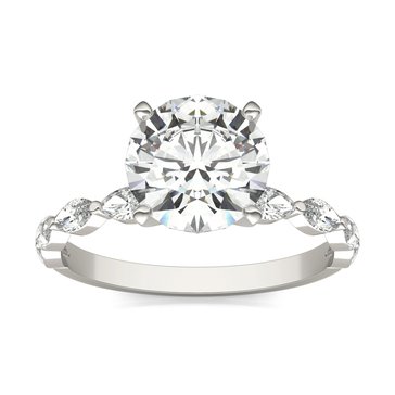 Charles & Colvard Forever Bright 2 1/2 cttw Moissanite Engagement Ring