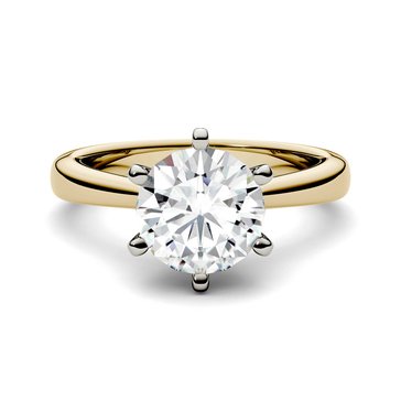Charles & Colvard Forever Bright 1 9/10 cttw Moissanite Solitaire Ring