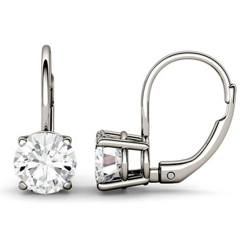 Charles & Colvard Forever Bright 2 cttw Moissanite Leverback Earrings