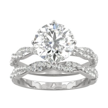 Charles & Colvard Forever Bright 2 2/3 cttw Moissanite Bridal Set