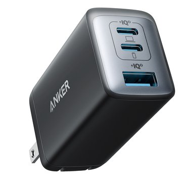 Anker PowerPort III 65W 3 Port 2 USB C and 1 USB A GaN Foldable Wall Charger
