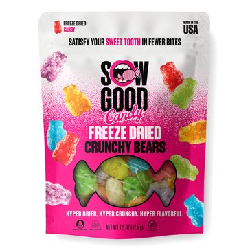 Sow Good Freeze Dried Crunchy Bears Candy, 1.5oz