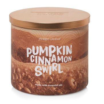 Yankee Candle Cottage Getaway Collection Pumpkin Cinnamon Swirl 3-Wick Candle