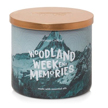 Yankee Candle Cottage Getaway Collection Woodland Weekend Memories 3-Wick Candle