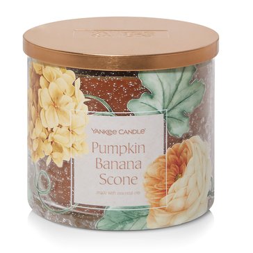 Yankee Candle Fall Classics Collection Pumpkin Banana Scone 3-Wick Candle
