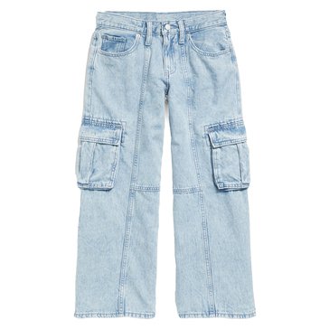 Old Navy Big Girls' Wide Leg Cargo Jeans
