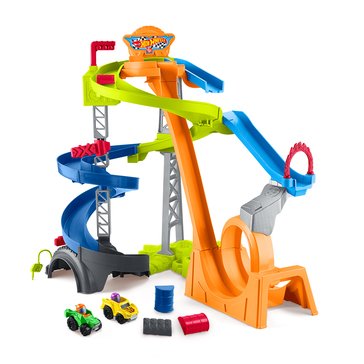 Fisher-Price Little People Hot Wheels Spiral Stunt Speedway