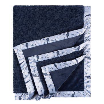 Gerber Baby Plush Blanket with Satin Binding