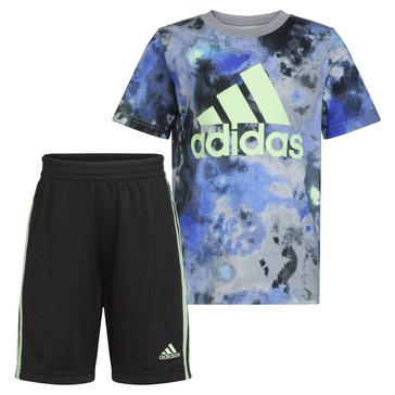 Adidas Little Boys' Cotton Tee And Short Set