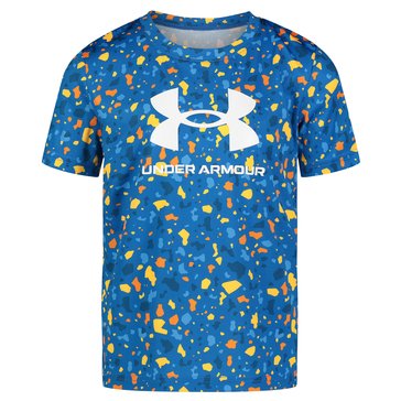 Under Armour Little Boys' Cutout Camo Short Sleeve Tee