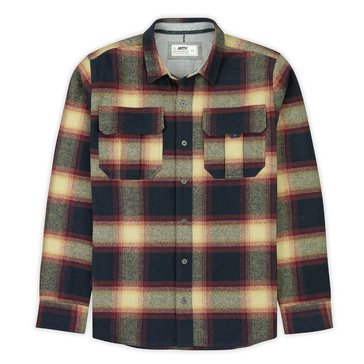 Jetty Men's Arbor Flannel Long Sleeve Midweight Plaid Shirt