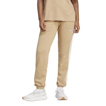 Adidas Women's 3 Stripes French Terry Cuffed Pants