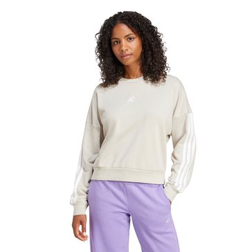 Adidas Women's 3 Stripes French Terry Sweater