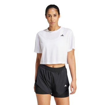 Adidas Women's Train Essentials Minimal Branding Tee 