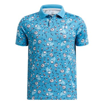 Under Armour Big Boys' Matchplay Printed Polo Shirt