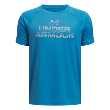 Under Armour Big Boys' Tech Split Wordmark Tee