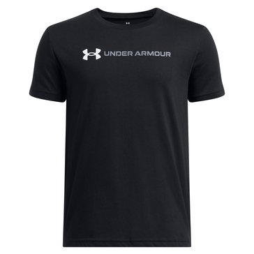 Under Armour Big Boys' Logo Wordmark Tee