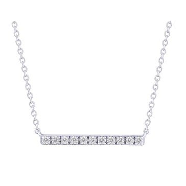 Diamond Accent Bar Necklace