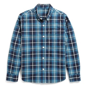 Old Navy Big Boys' Long Sleeve Poplin Shirt