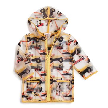 Wanderling Baby Boys' Trucks Raincoat