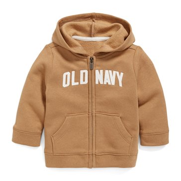 Old Navy Baby Boys' Solid Logo Zip Hoodie