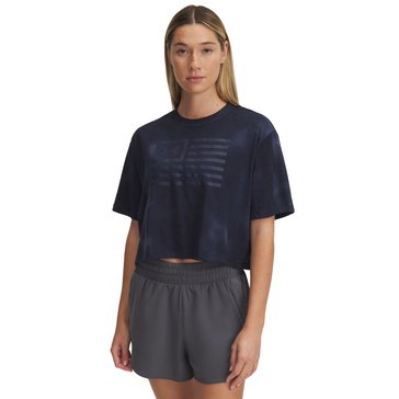 Under Armour Women's Freedom Crop Short Sleeve Tee 