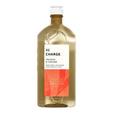 Bath & Bath Works Orange Ginger Recharge Aroma Therapy Aroma Body Wash Foam Bath