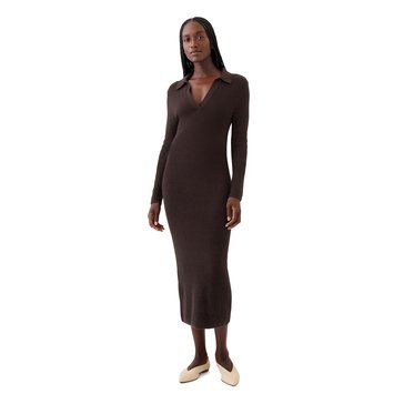 Gap Women's Polo Collar Cashsoft Midi Dress