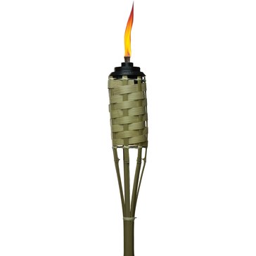 Tiki Brand Weather Resistant Coated Bamboo 57-Inch Tiki Torch, Brown