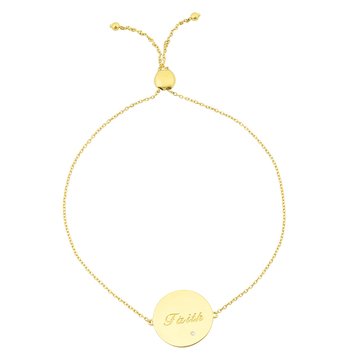 Faith Disc Bracelet