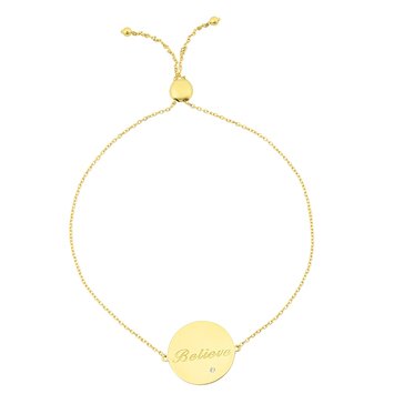 Believe Disc Bracelet