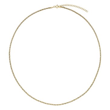 Rope and Box Twisted Chain Necklace
