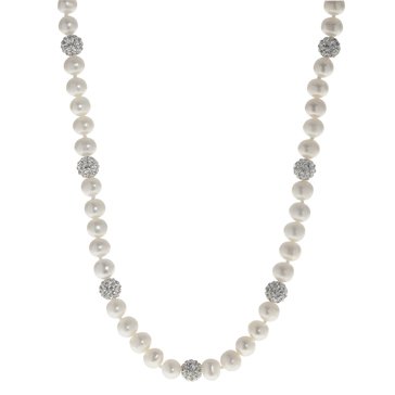 Imperial Freshwater Cultured Pearl Crystal Bead Accents Necklace