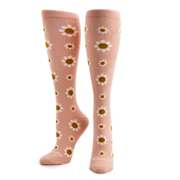 Legale Women's Daisy Compression Knee High Socks