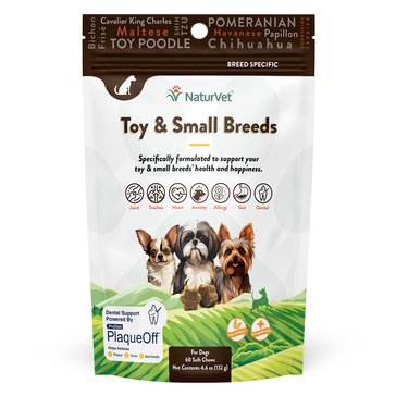 NaturVet Breed Specific Toy And Small Dog Soft Chew