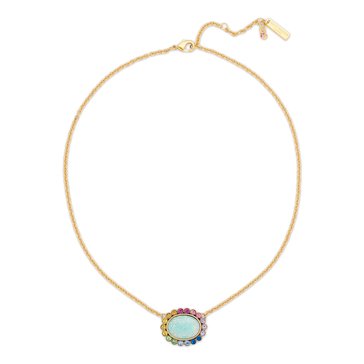 Kurt Geiger Opal Gemstone Short Pendant Necklace