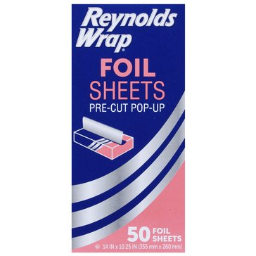 Reynolds Wrap Pre Cut Aluminum Foil Sheets 50ct