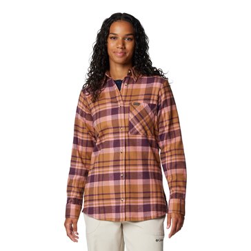 Columbia Women's Calico Basin Flannel Long Sleeve Plaid Shirt