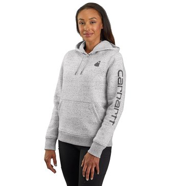 Carhartt Women's Relaxed Fit Midweight Pullover Fleece Hoodie Sleeve Hit