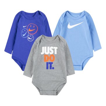 Nike Baby Boys' Happy Bodysuit 3-Pack
