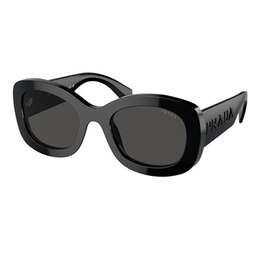 Prada Women's 0PR A13S Oval Sunglasses