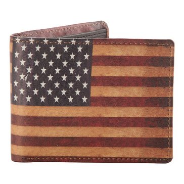 Stone Mountain Men's American Flag Passcase Wallet  