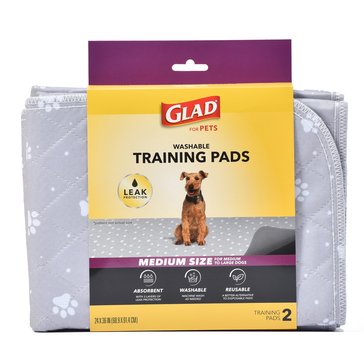 Glad Washable Training Pads, 2-Count