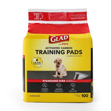 Glad For Pets Activated Carbon Training Pads For Puppies And Senior Dogs